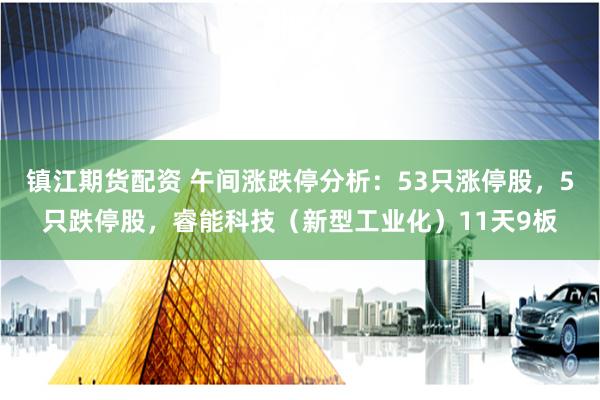 镇江期货配资 午间涨跌停分析：53只涨停股，5只跌停股，睿能科技（新型工业化）11天9板