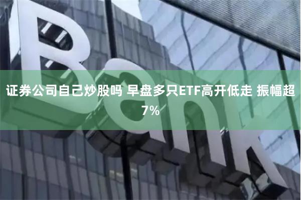 证券公司自己炒股吗 早盘多只ETF高开低走 振幅超7%