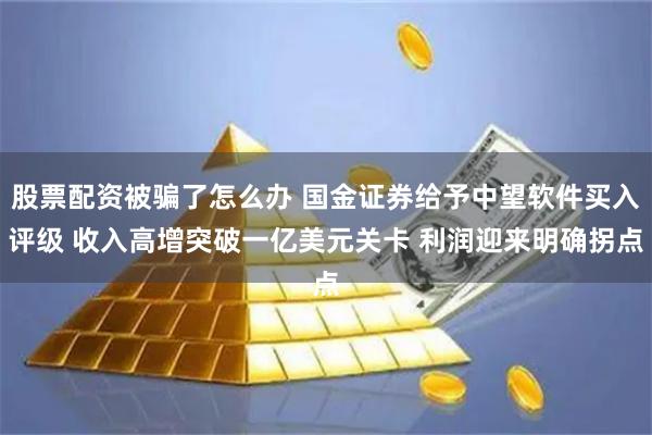股票配资被骗了怎么办 国金证券给予中望软件买入评级 收入高增突破一亿美元关卡 利润迎来明确拐点